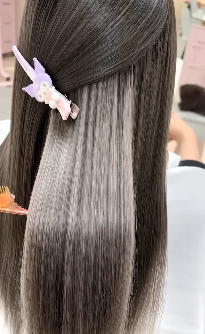 애쉬그레이 탈색 이너컬러 염색